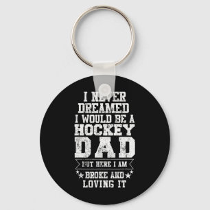Hockey Vater Fun Vatertag T-Shirt Väter Geschenk Schlüsselanhänger