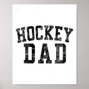 Hockey-Vater-Geburtstag Clic Fett Schrift Hockey-P Poster