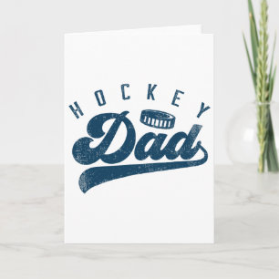 Hockey-Vater-Geschenke Papa Vatertag Karte