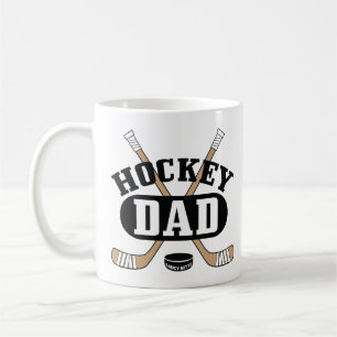 Hockey Vater Hockey Sticks und Puck Kaffeetasse