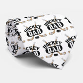 Hockey Vater Hockey Sticks und Puck Krawatte (Gerollt)