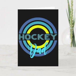 Hockey-Vater mit modernen Hockey-Kreisen Karte