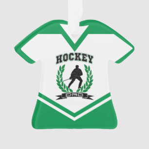 Hockey Vater Name & Number Jersey Ornament