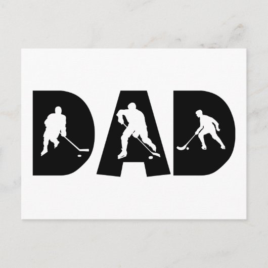 Hockey-Vater Postkarte (Vorderseite)