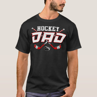 Hockey Vater s For Men Papa Vatertag Vintag Pul T-Shirt