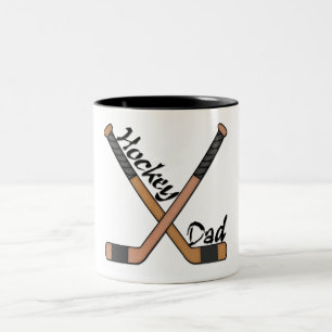 Hockey-Vater-Tasse Zweifarbige Tasse