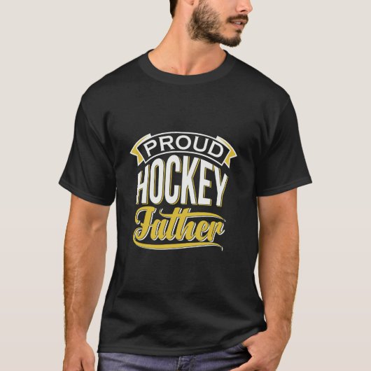 Hockey-Vater Wasserfarbe genannt Modern T-Shirt (Vorderseite)
