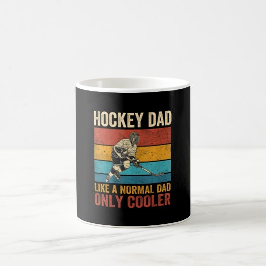 Hockey-Vater wie ein normaler Vater nur Cooler Vat Kaffeetasse (Mittel)