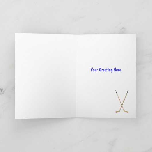 Hockey Vatertag Karte (Innenseite)