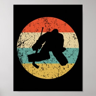 Hockey - Vintage Retro-Hockey-Torwart  Poster