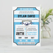 HOCKEY VIP TICKET Bar Bat Mitzvah Einladung (Stehend Vorderseite)