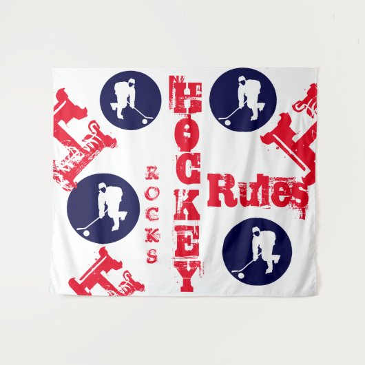 Hockey Wandteppich (Vorderseite (Horizontal))