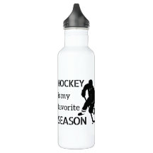 Hockey Wasser Flasche Favorit Saison schwarz