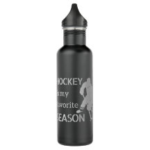 Hockey Wasser Flasche Favoriten Jahreszeit Silber
