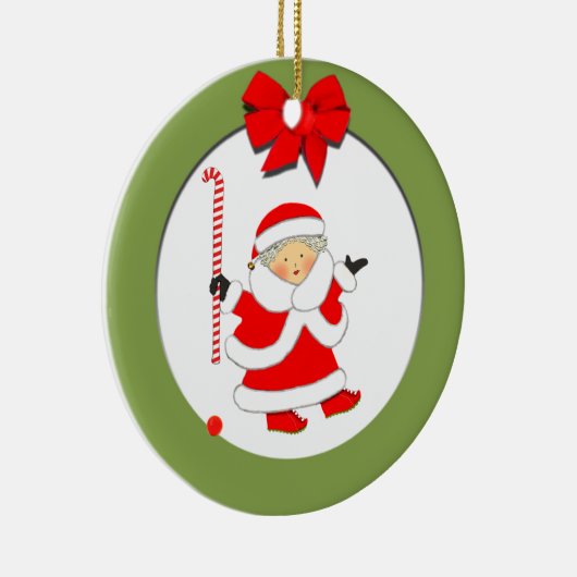 Hockey Weihnachten 2025 Sammelbar Keramik Ornament (Rechts)