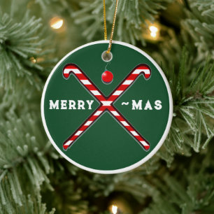 Hockey-Weihnachts-Sammelobjekt Keramik Ornament