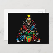 Hockey Weihnachtsbaum Geschenk, Hockey Liebhaber H Postkarte (Vorne/Hinten)