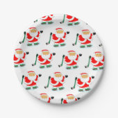 Hockey Weihnachtsfeier Pappteller (Vorderseite)