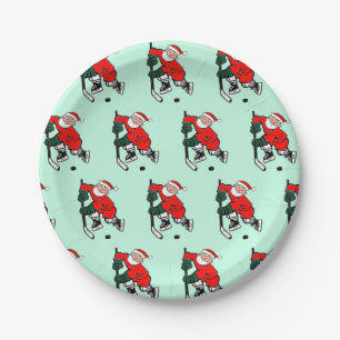 Hockey Weihnachtsfeier Pappteller