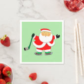 Hockey Weihnachtsfeier Serviette (Beispiel)