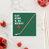 Hockey Weihnachtsfeier Serviette (Beispiel)