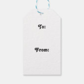 Hockey Weihnachtsfeiertag Geschenkanhänger (Rückseite)