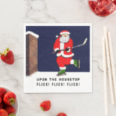 Hockey Weihnachtsfeiertag Serviette (Beispiel)