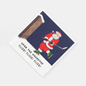 Hockey Weihnachtsfeiertag Serviette (Ecke)
