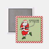 Hockey-Weihnachtsfeiertage-Kleine Geschenke Magnet (Vorderseite/Rückseite)