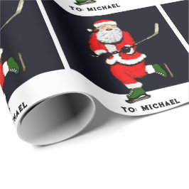 Hockey Weihnachtsgeschenk Geschenkpapier