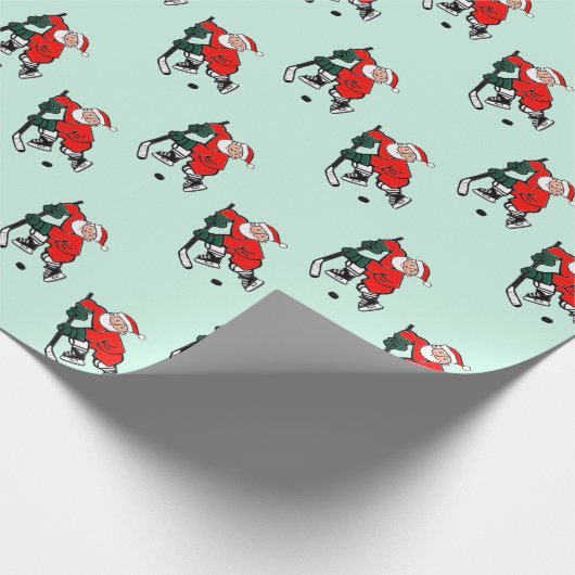 Hockey Weihnachtsgeschenk Geschenkpapier (Ecke)