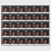 Hockey Weihnachtsgeschenk Geschenkpapier (Flach)