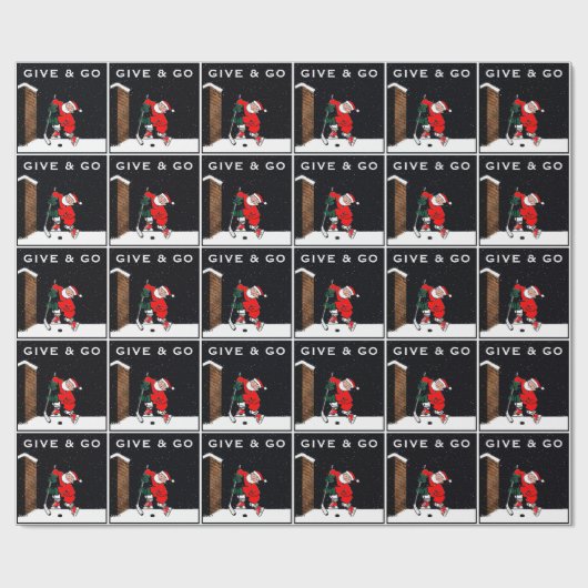 Hockey Weihnachtsgeschenk Geschenkpapier (Flach)