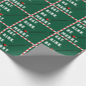 Hockey Weihnachtsgeschenk Geschenkpapier (Ecke)