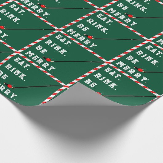 Hockey Weihnachtsgeschenk Geschenkpapier (Ecke)