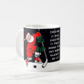 Hockey Weihnachtsgeschenk Kaffeetasse (Vorderseite Links)