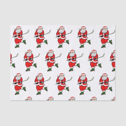 Hockey Weihnachtsgeschenk Seidenpapier (Vorderseite)