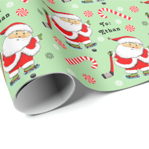 Hockey-Weihnachtsgeschenk-Verpackungspapier Geschenkpapier