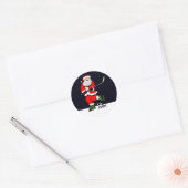 Hockey Weihnachtsgeschenke Tags Runder Aufkleber (Umschlag)