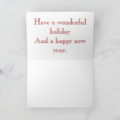 Hockey Weihnachtskarte Feiertagskarte (Innenseite)