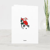 Hockey Weihnachtskarten Feiertagskarte (Rückseite)