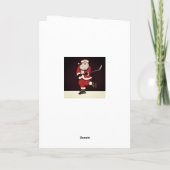 Hockey Weihnachtskarten Feiertagskarte (Rückseite)