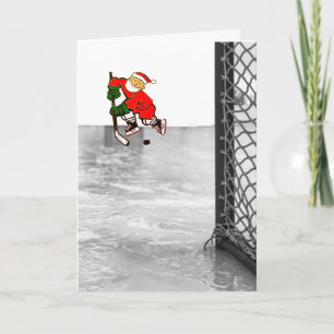 Hockey-Weihnachtskarten Feiertagskarte
