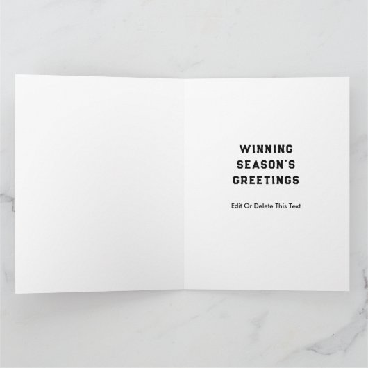 Hockey Weihnachtskarten Karte (Innenseite)