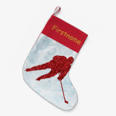 Hockey Weihnachtsmann Strumpf - Roter Funker Kleiner Weihnachtsstrumpf (Vorderansicht (hängend))