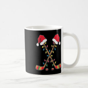 Hockey Weihnachtsmannmütze Weihnachtsbeleuchtung L Kaffeetasse