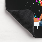 Hockey Weihnachtsmannmütze Weihnachtsbeleuchtung S Mousepad (Ecke)