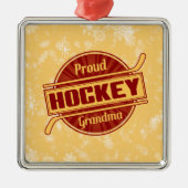 Hockey Weihnachtsschmuck, Proud Hockey Oma Keramik Ornament (Vorne)