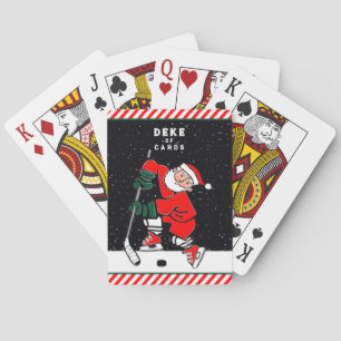 Hockey-Weihnachtsstrumpf-Füllungen Spielkarten