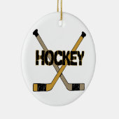 HOCKEY-WEIHNACHTSverzierung Keramikornament (Rechts)